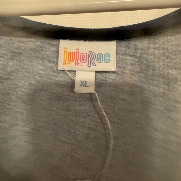 LuLaRoe Navy, White & Red Ombre Scoop Neck Tank - Picture 2 of 3